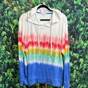 P.J. Salvage Rainbow Tie-Dye Hoodie